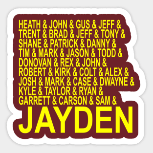 Washington Commanders Quarterbacks Sticker